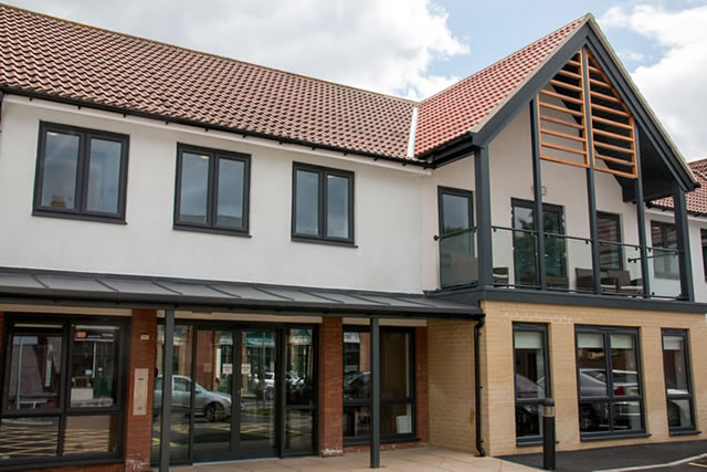 Main entrance at Eccles Grange Main entrance at Eccles Grange