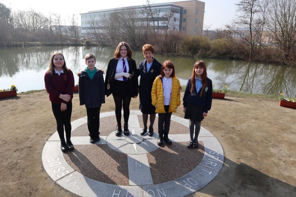 North Tyneside Elected Mayor with young carers and Young Mayor