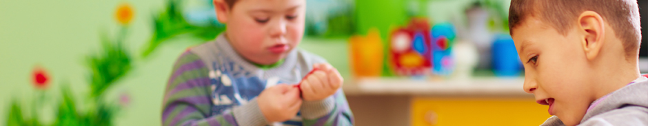 Pupils with special educational needs in a classroom