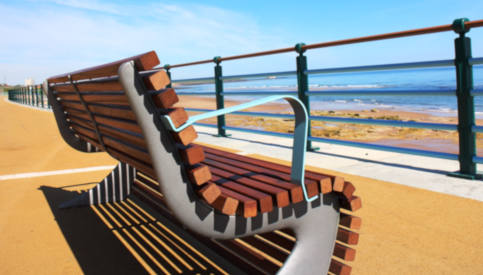 Bench on the promenade