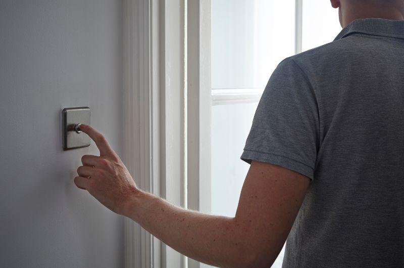 light switched on/off