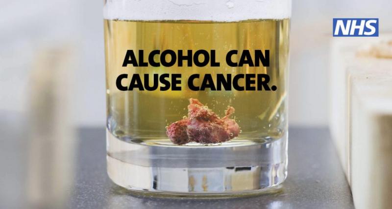 Alcohol causes cancer campaign
