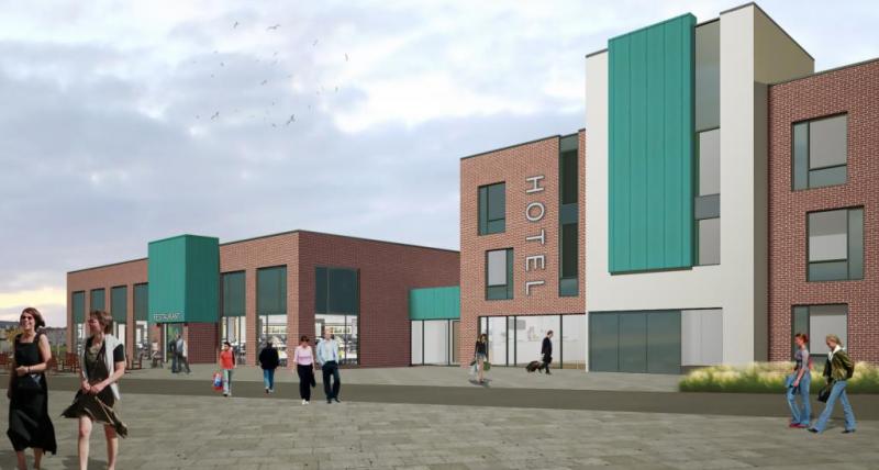 An artist's impression of the new hotel and restaurant